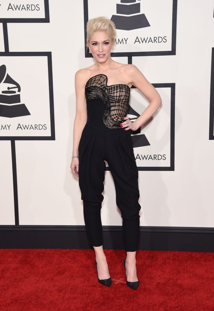 Gwen Stefani arrives to the Grammy Awards